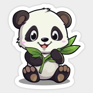 Cartoon Cute Kawaii Adorable Panda Sticker
